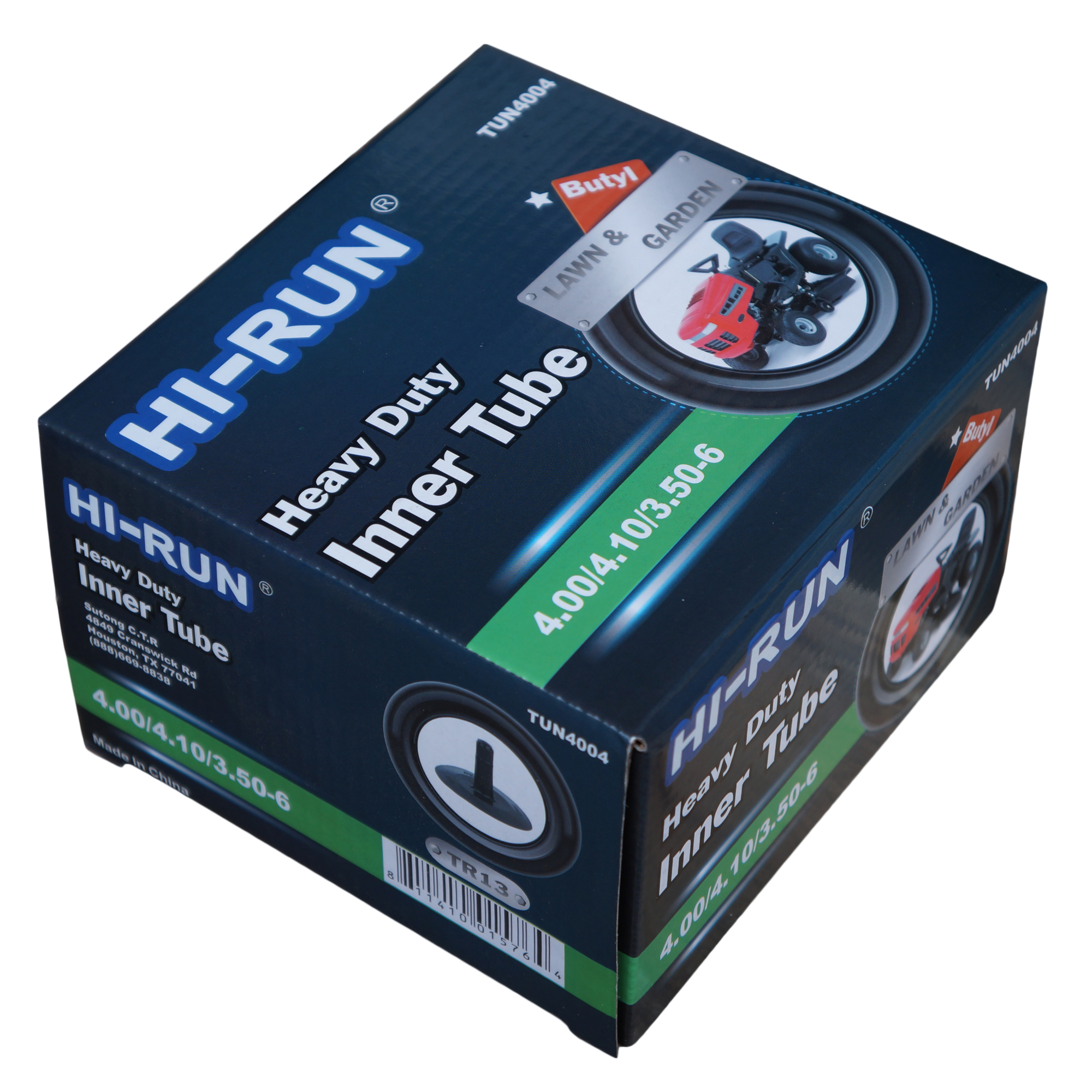 HI-RUN, Tube 4.00/4.10/3.50-6 (TR13) Lawn Garden, Fits Rim Size 6 in, Included (qty.) 1 Model# TUN4004